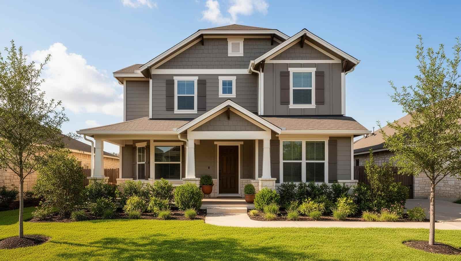 San Antonio exterior painting with pool area