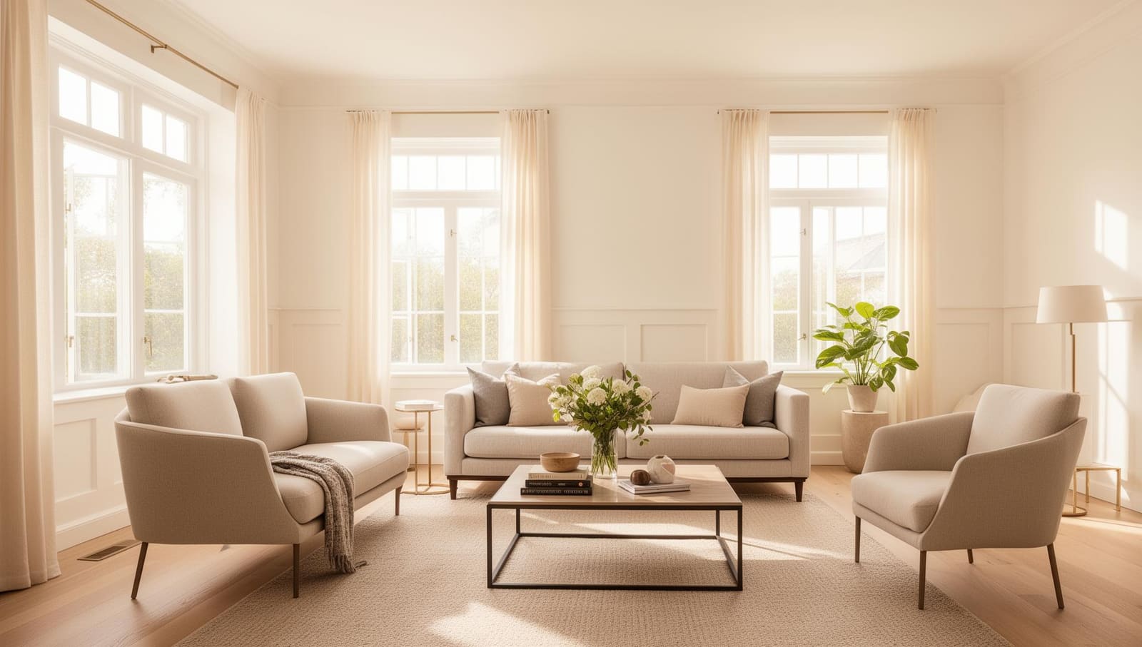 Beautifully painted living room in San Antonio home by SATX Painters
