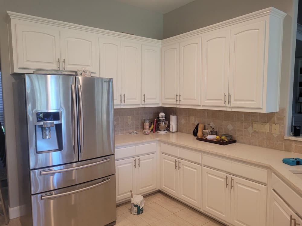 Kitchen cabinet painting in San Antonio