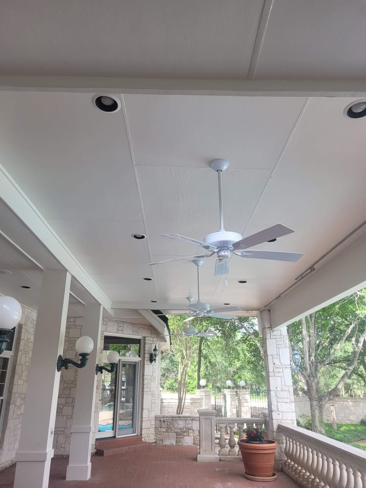 Porch ceiling painting in San Antonio