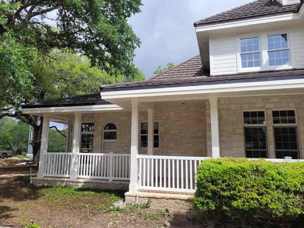 Exterior trim and porch painting in San Antonio