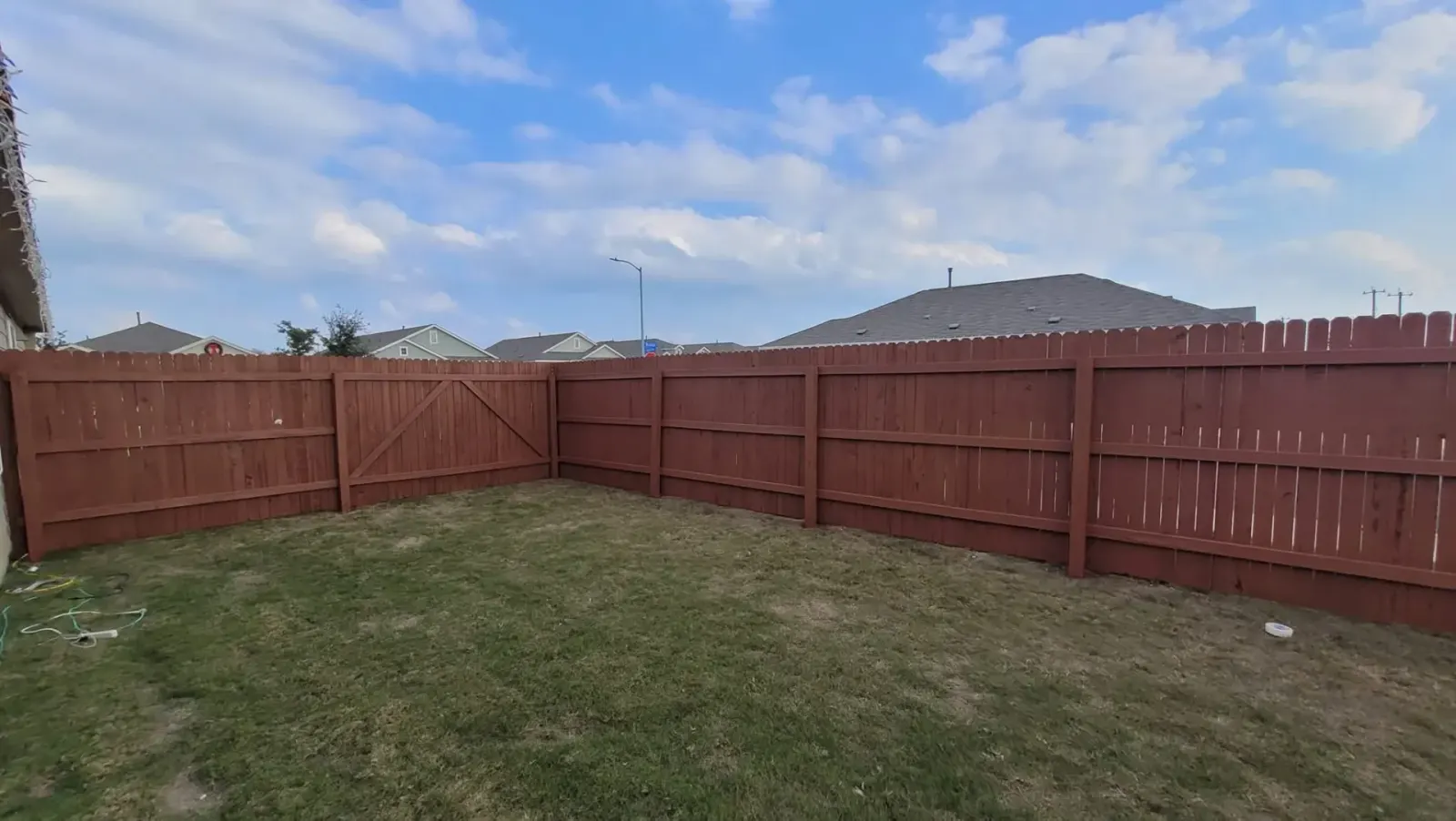 Fence Staining project in San Antonio by SATX Painters