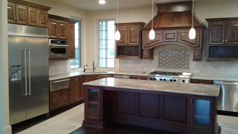 Kitchen cabinet staining in San Antonio