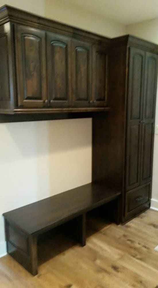 Built-in cabinet staining in San Antonio
